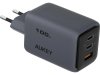 AUKEY PA-C5 ładowarka sieciowa 3xUSB (2xUSB-C i 1xUSB-A) 100W 5A QC5.0 PD3.0 AFC PPS FCP SCP